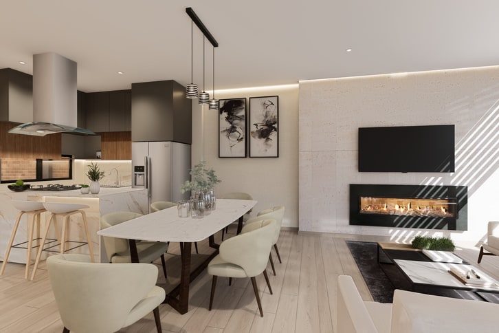 Casa Cajicá, render del primer piso 4